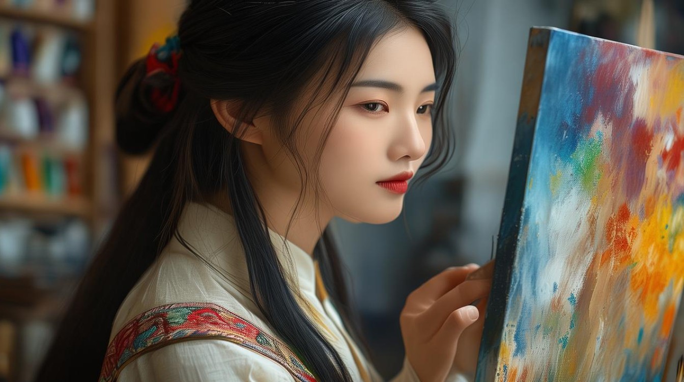 女油画家中国