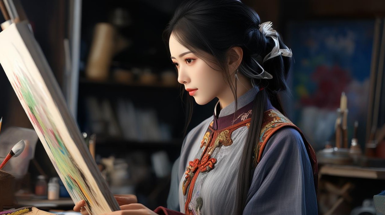 女油画家中国