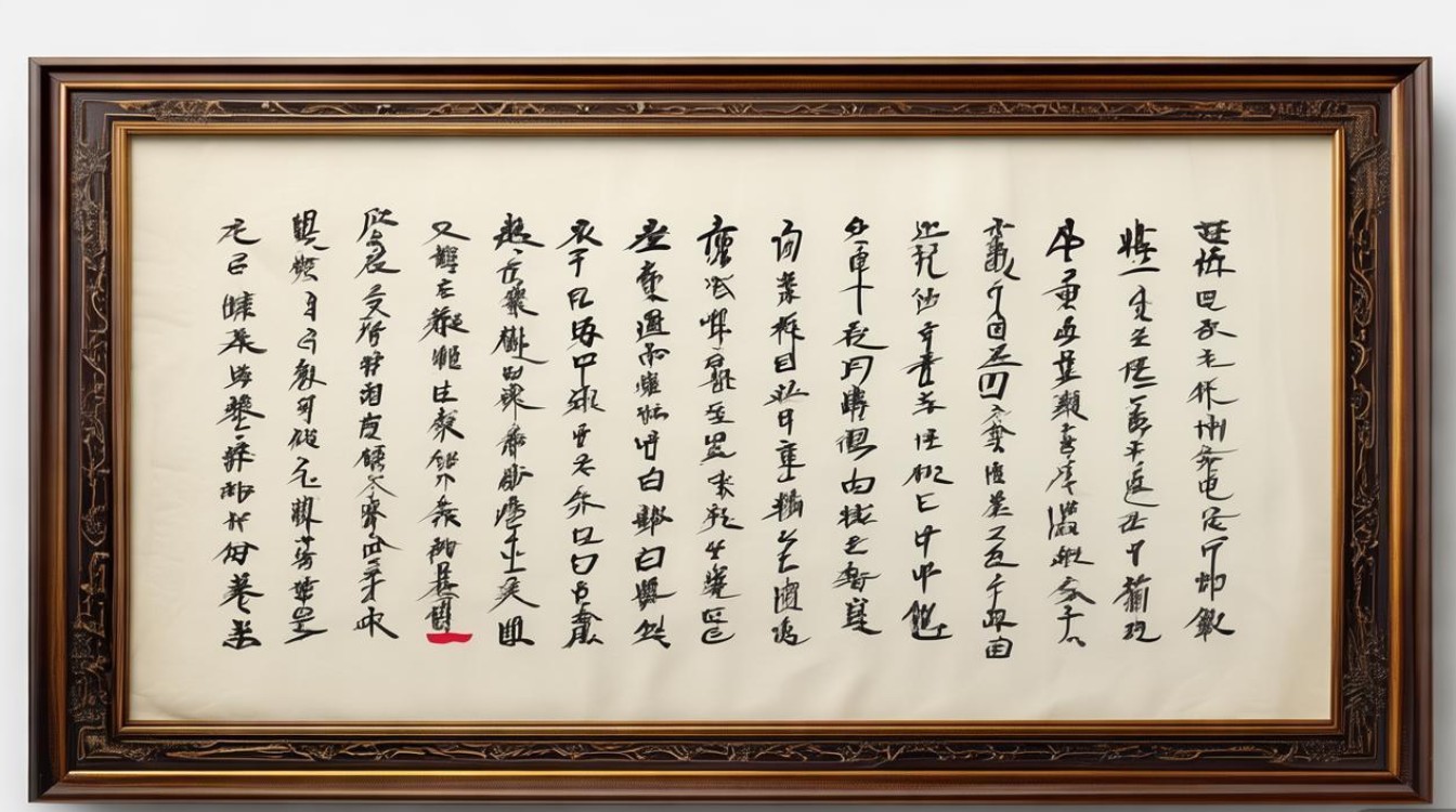 书法作品裱糊