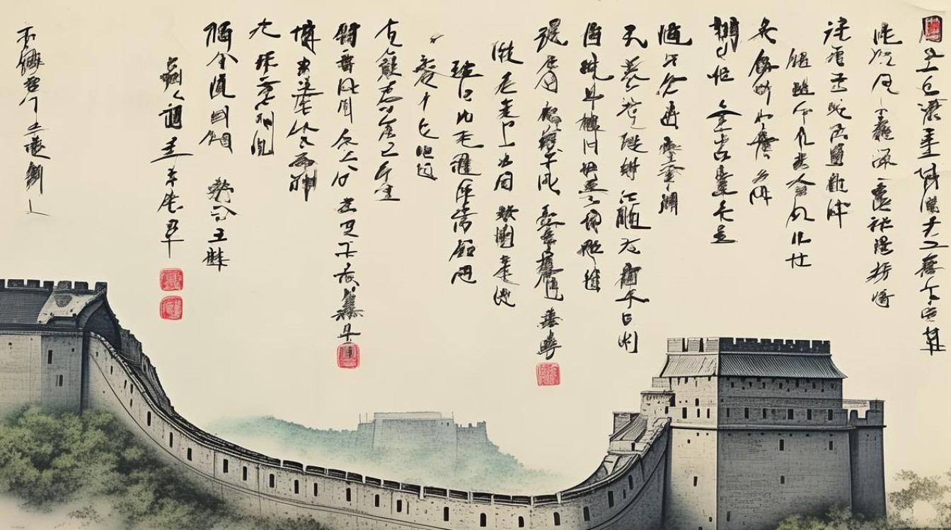 长城书法作品