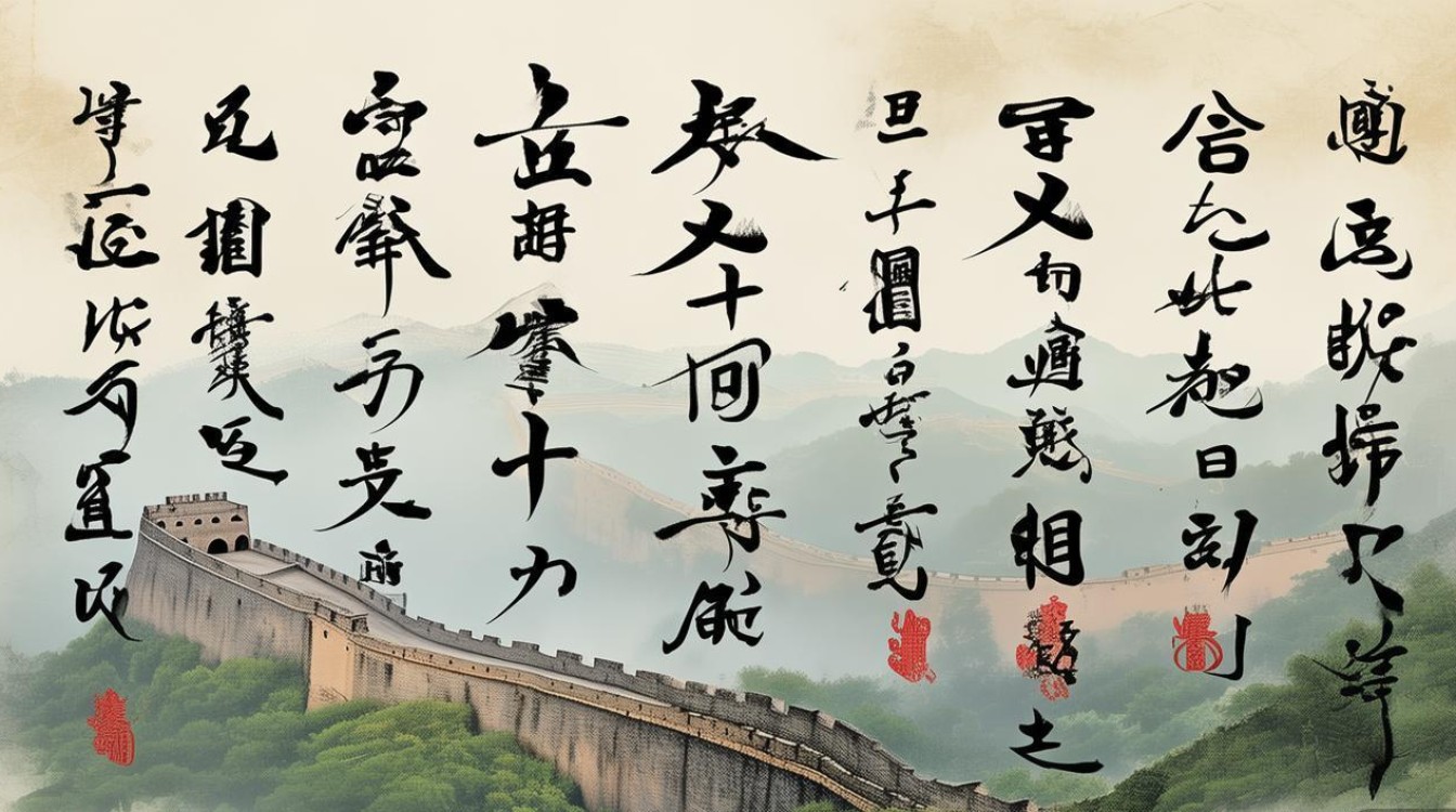 长城书法作品