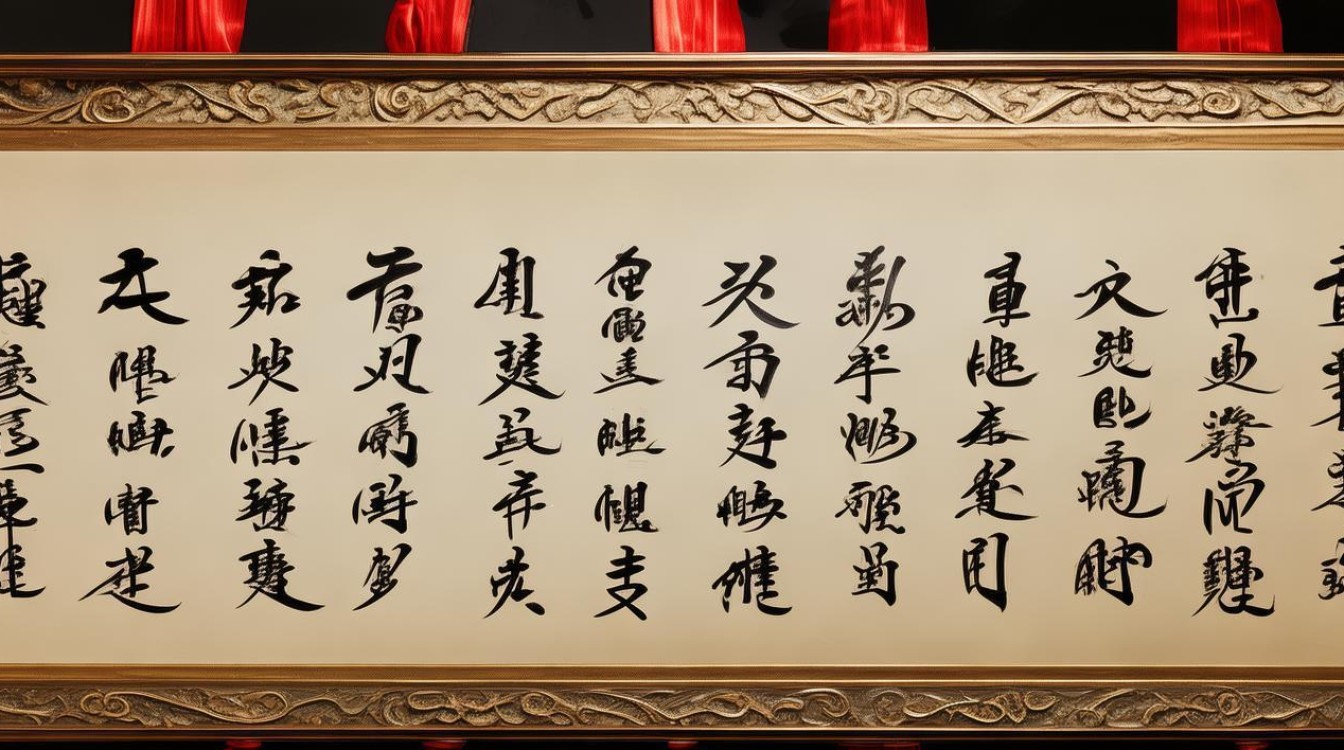 斗方书法装裱