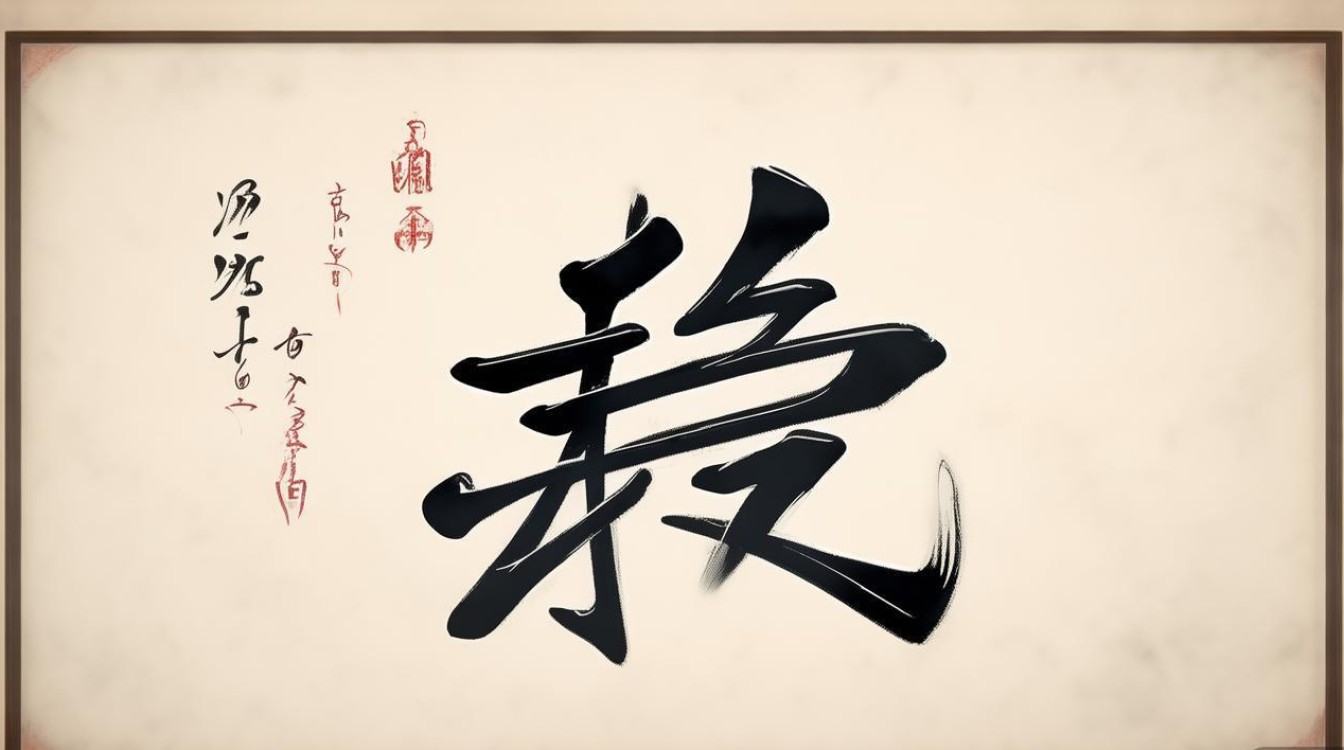 呆字的书法