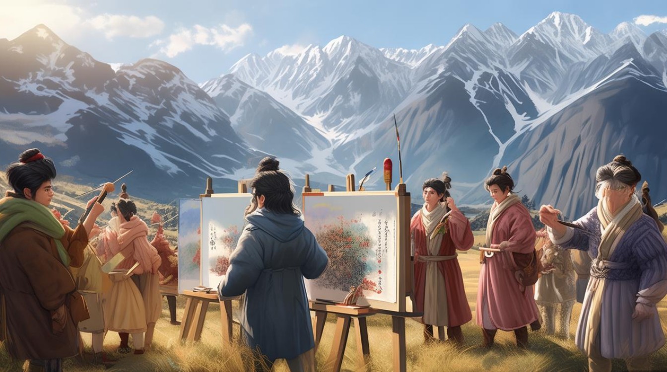 秦川和7画家
