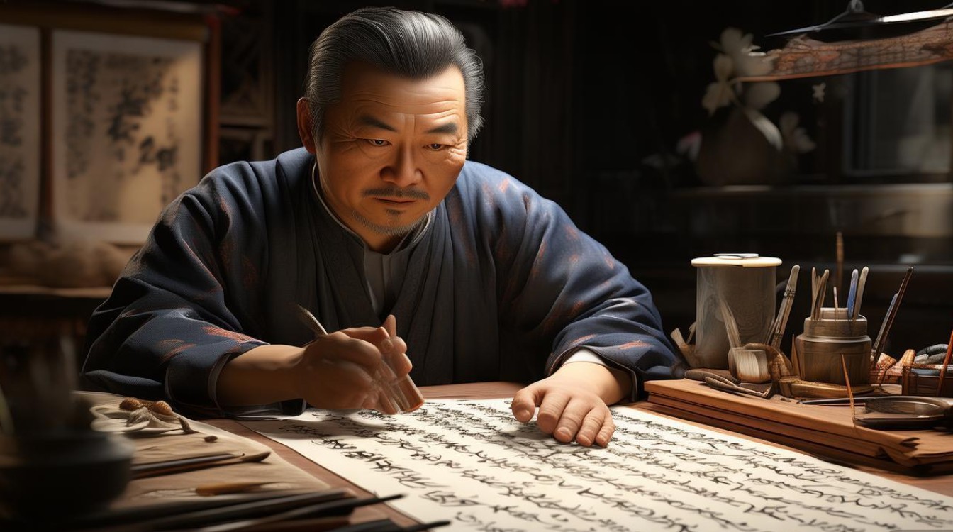 中国画家孟