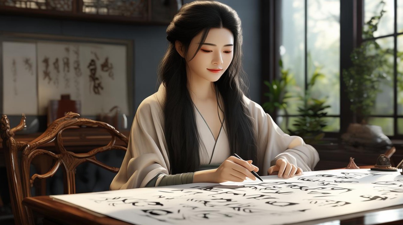 女书画家刘建
