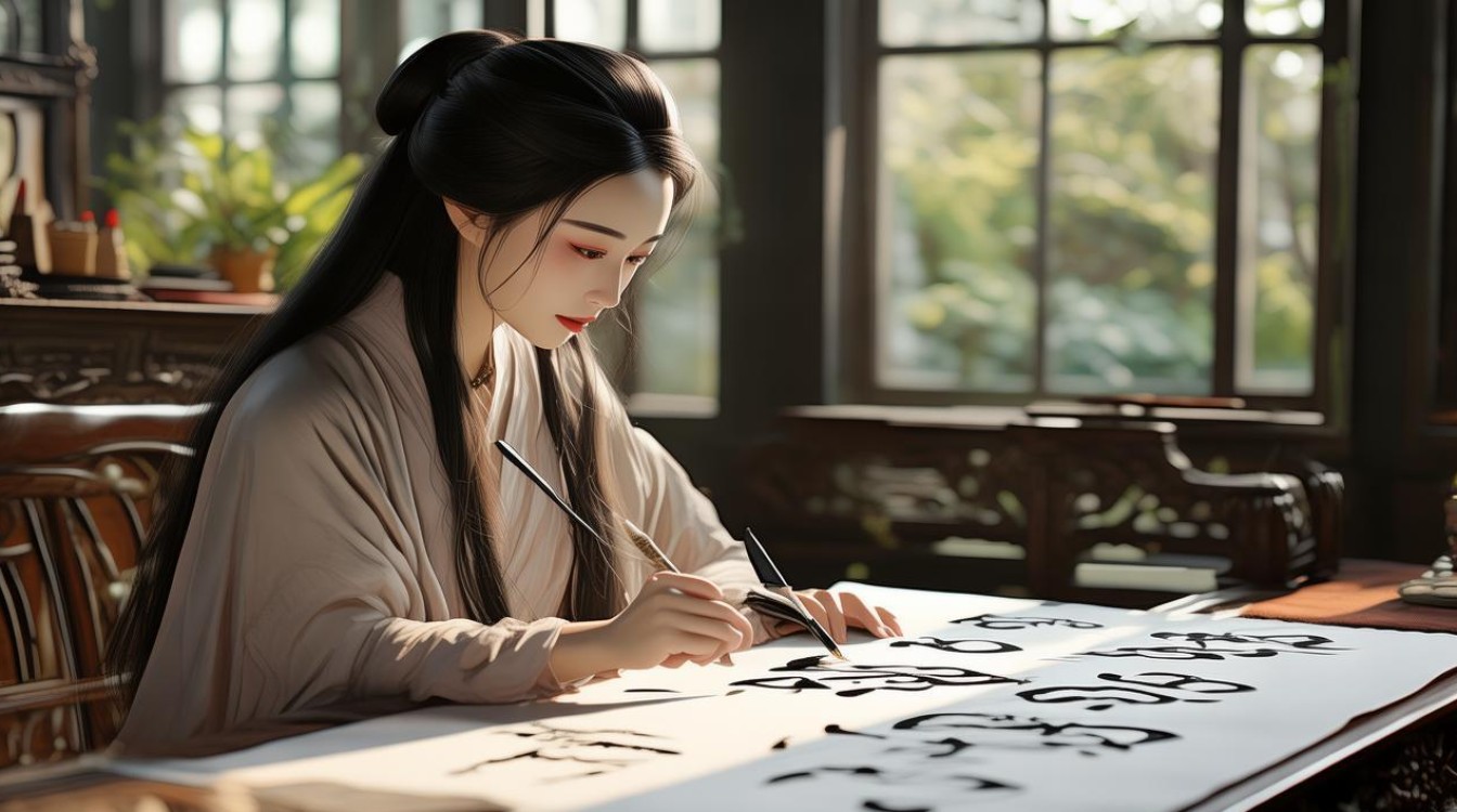 女书画家刘建