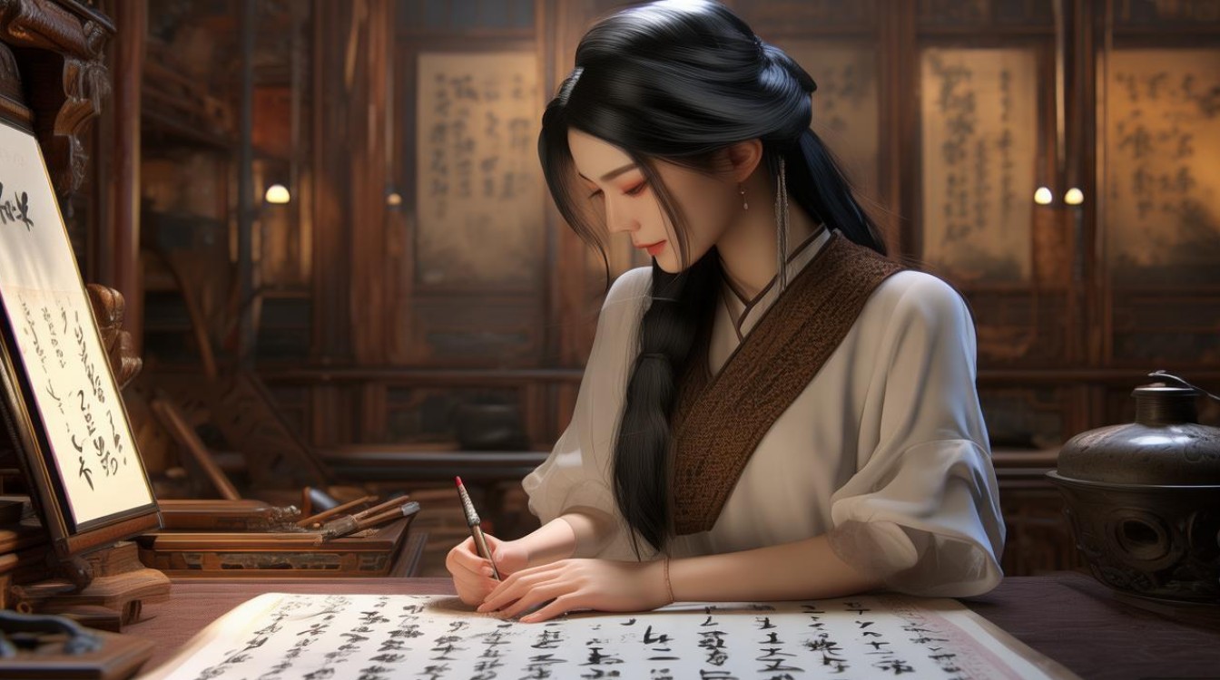 女书画家刘建