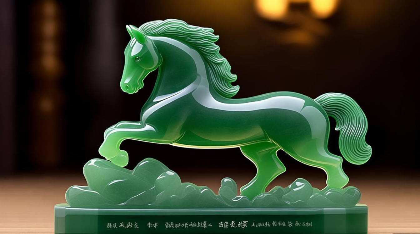 翡翠马 摆件