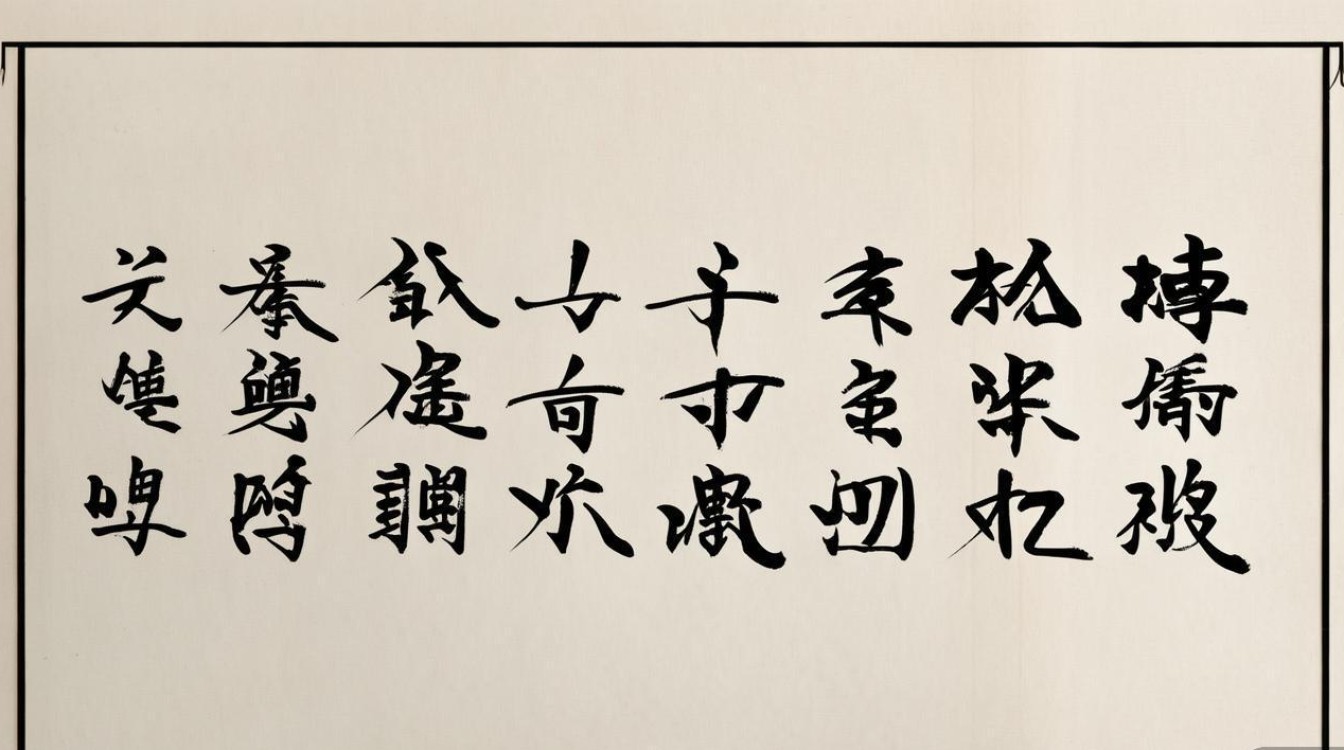 技字的书法