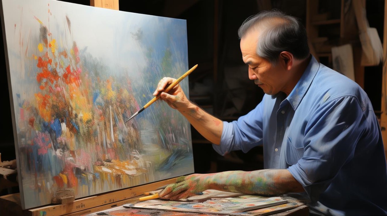 油画家伍盛