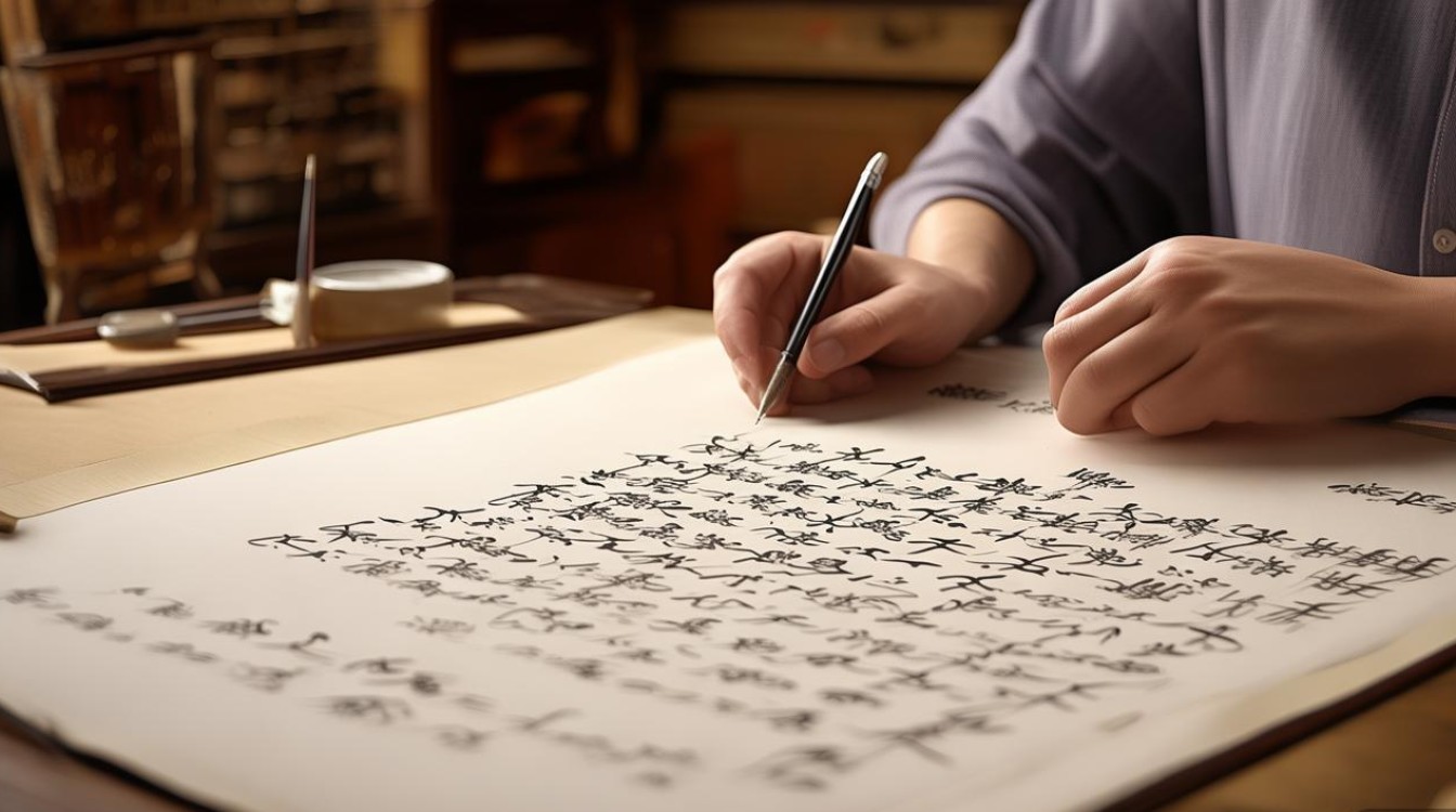 坚持书法作品
