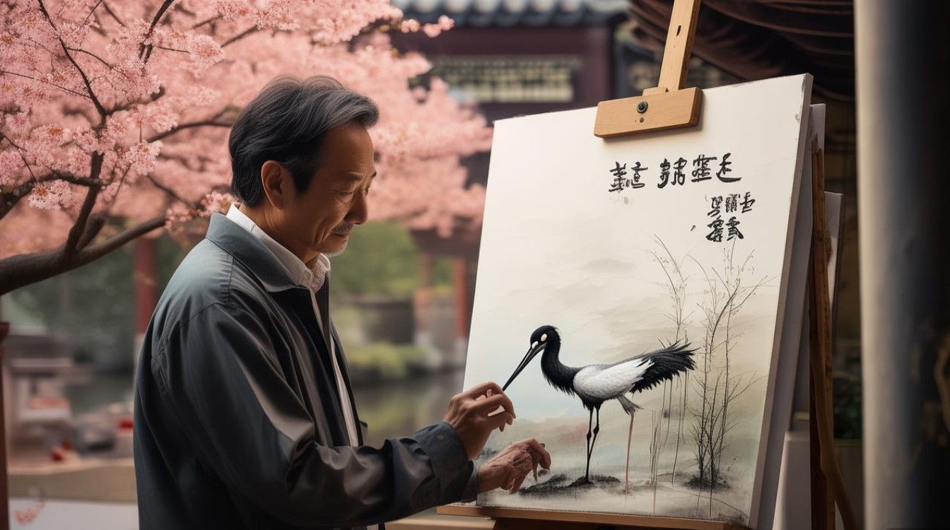 广告画家瘦鹤