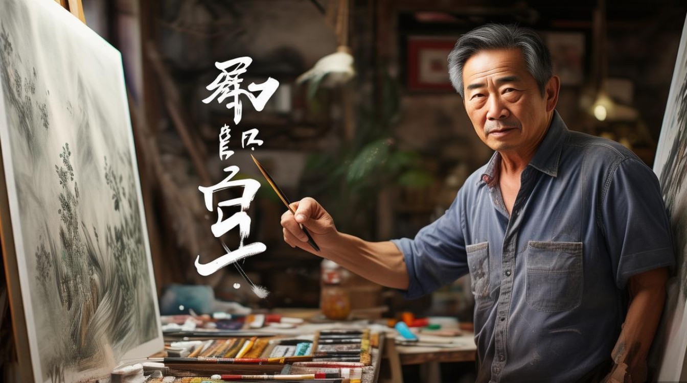 广告画家瘦鹤