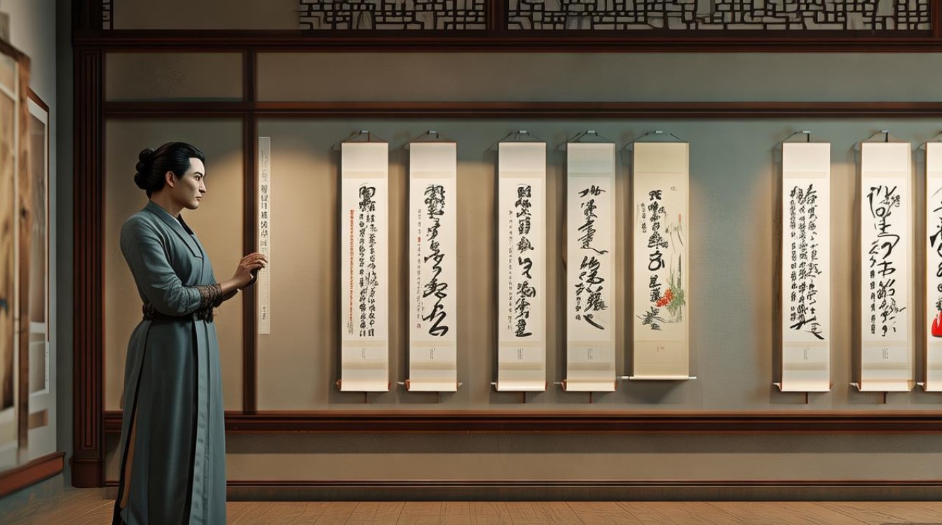 书法展采访