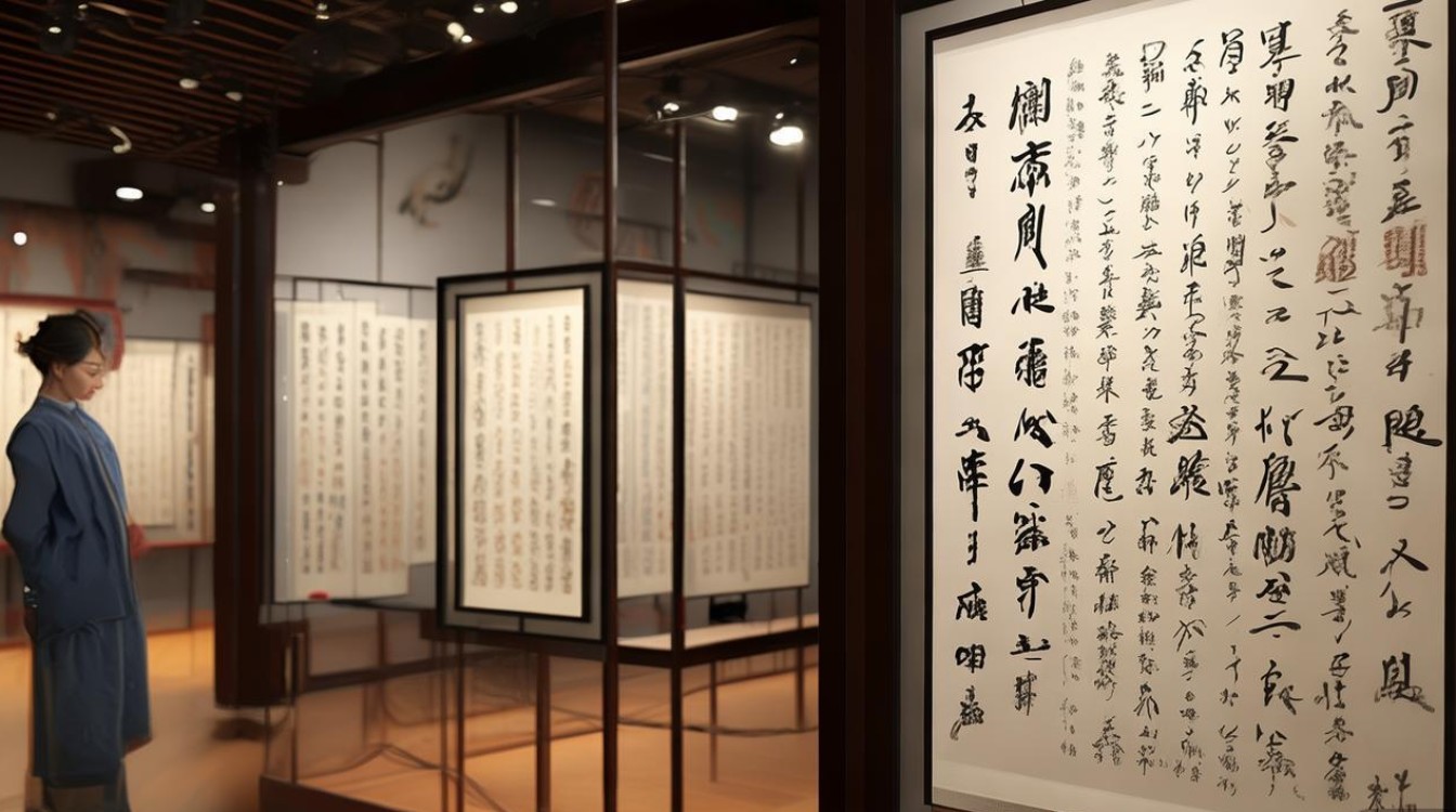 书法展采访