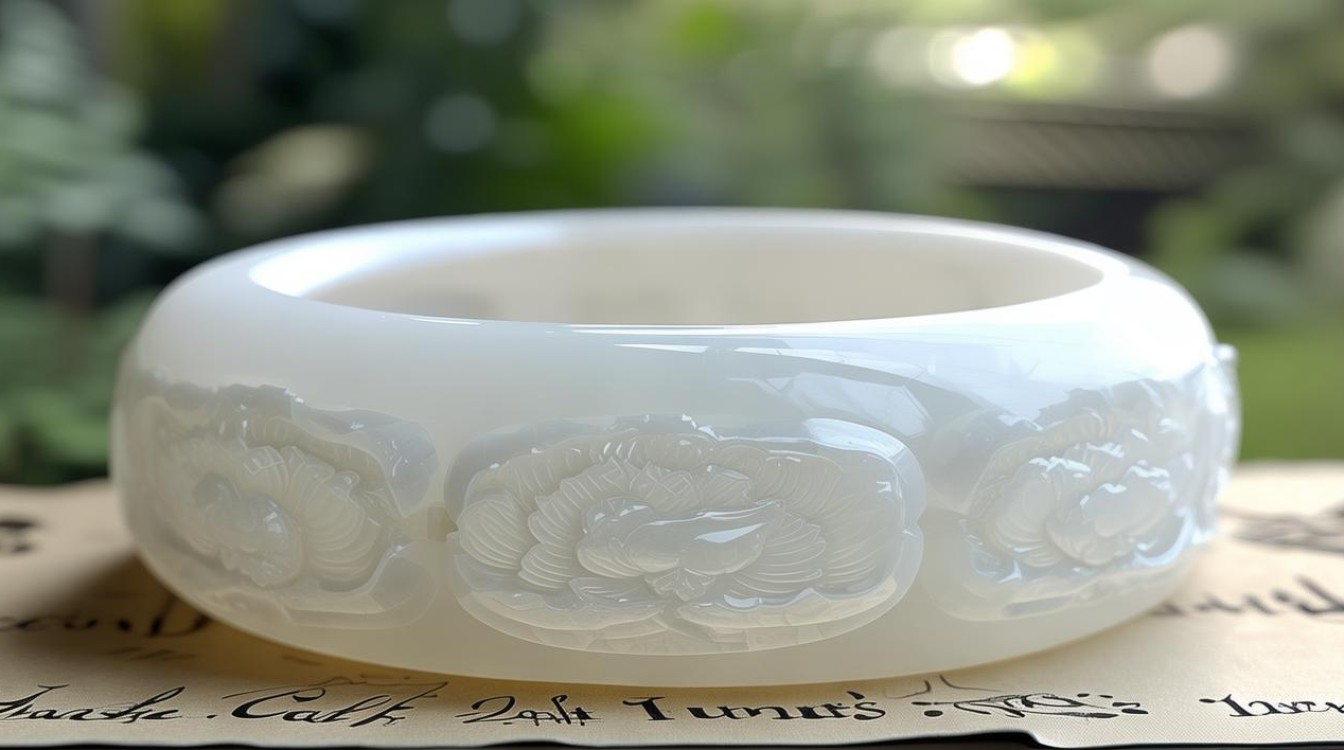 翡翠镯子变白