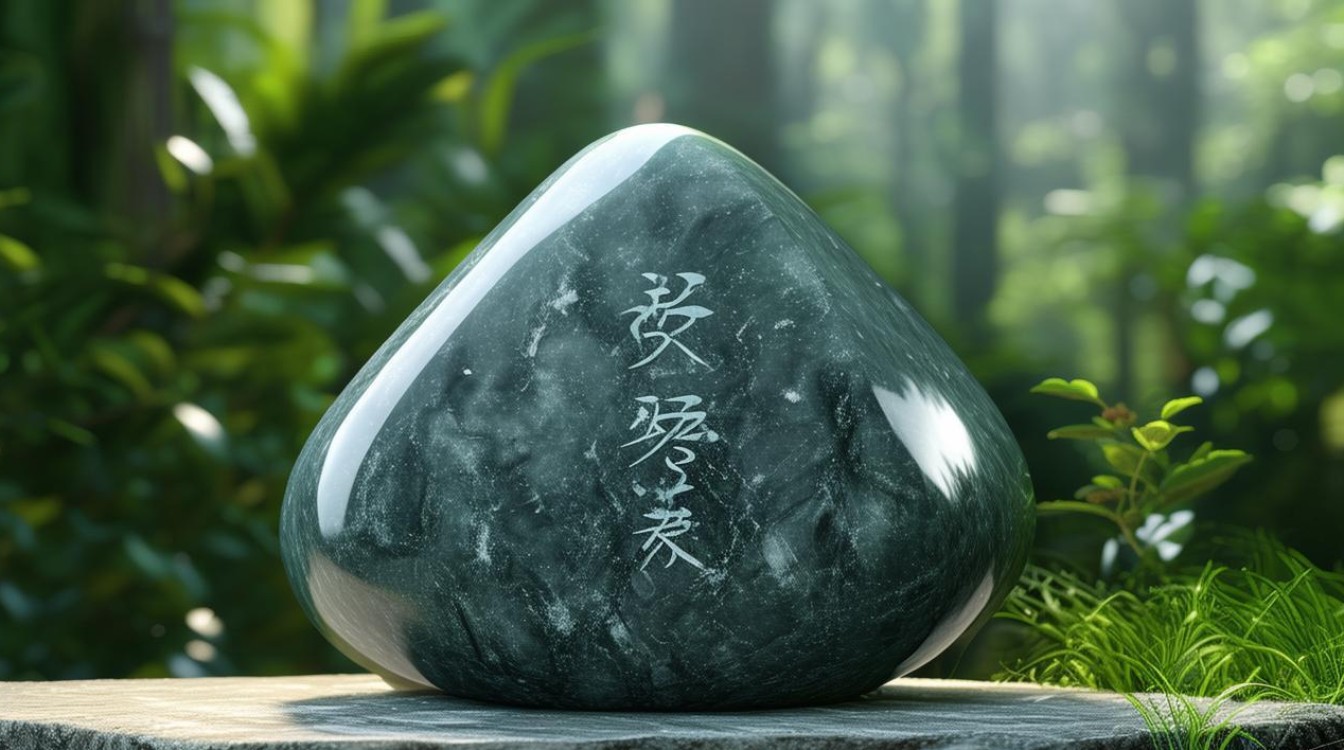 灰墨绿翡翠