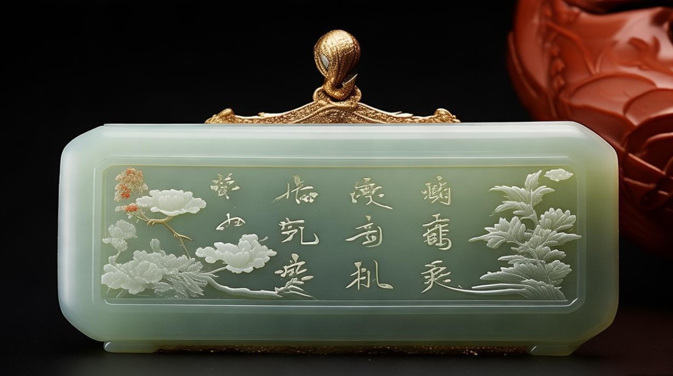 清代翡翠扇坠