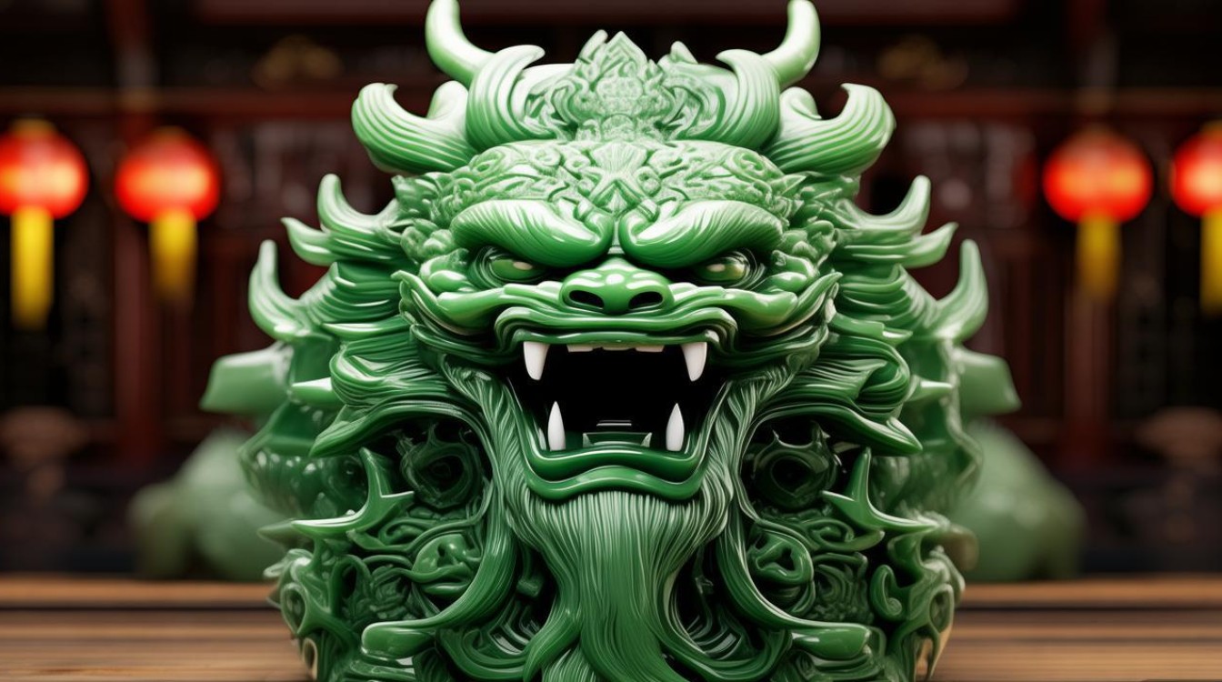 龙头翡翠镶嵌