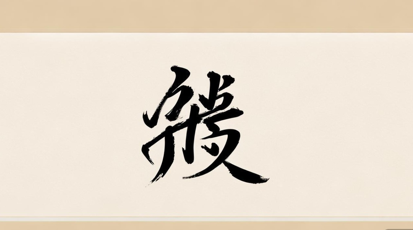 彪字的书法