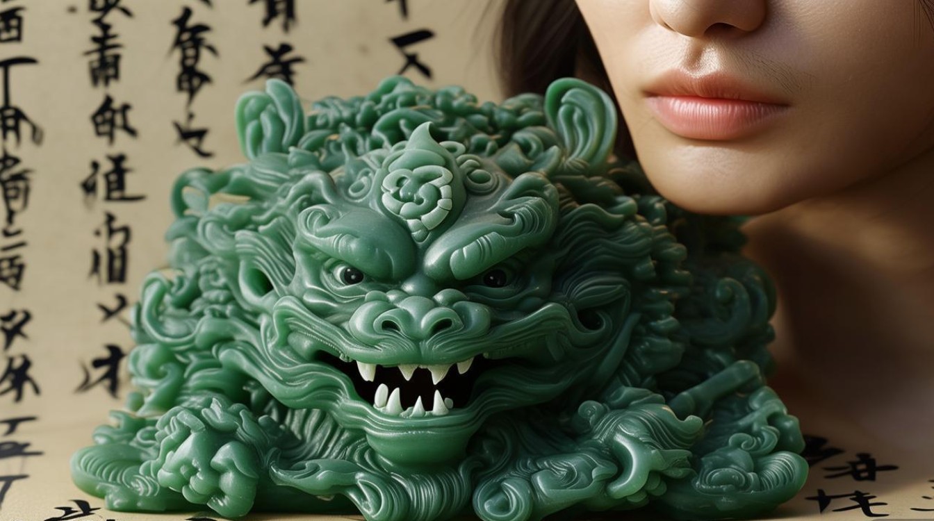 佩戴翡翠辟邪