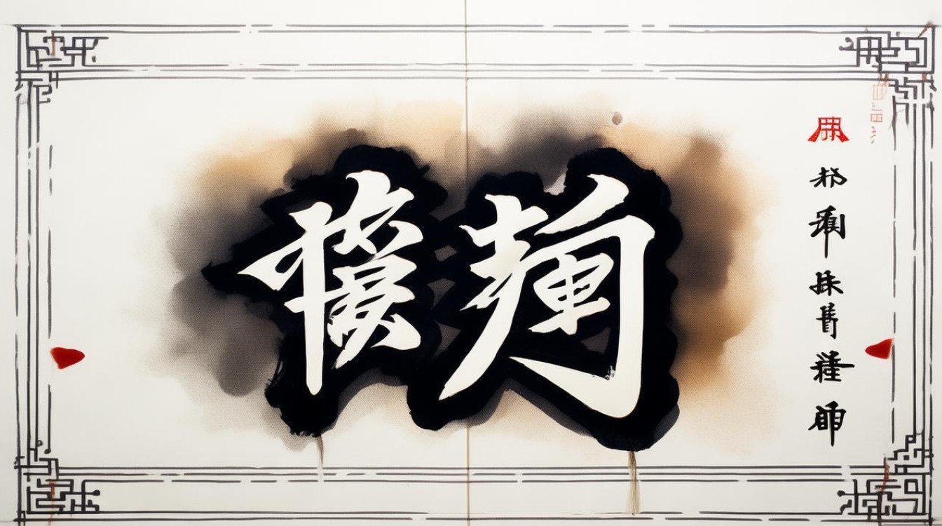 旷字的书法