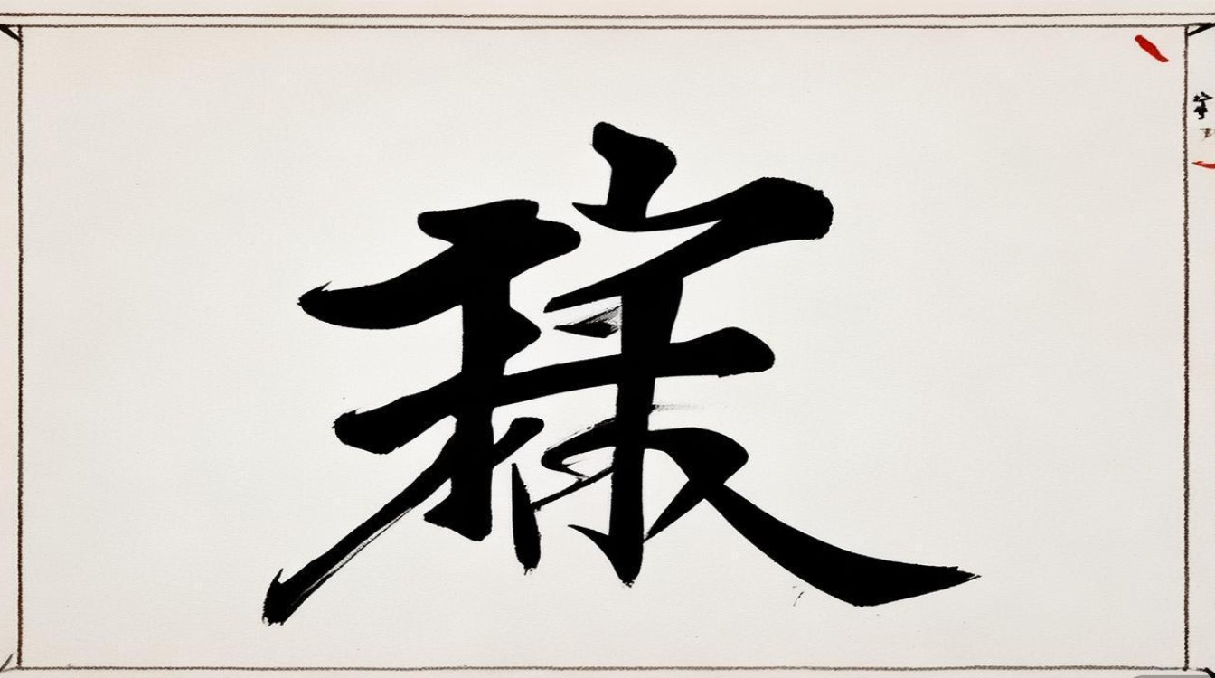 旷字的书法