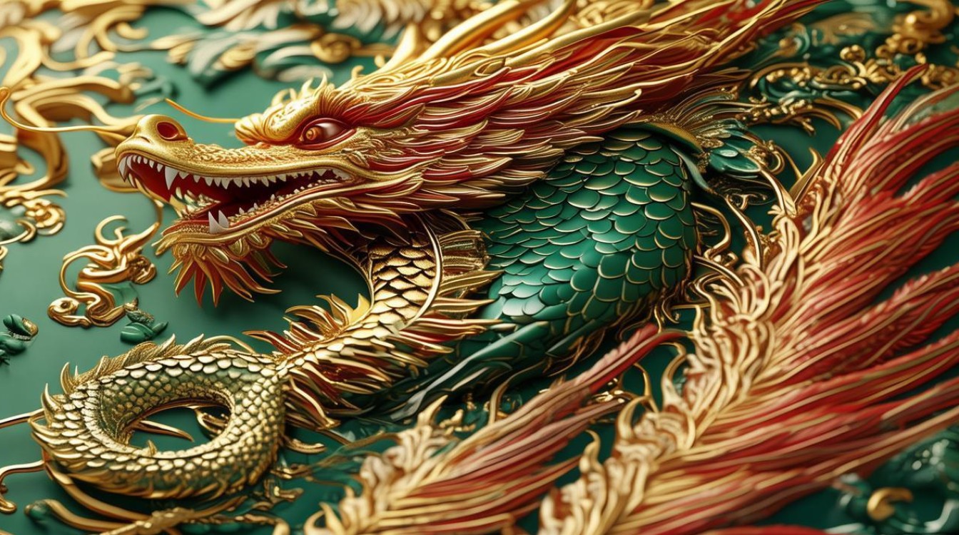 龙凤镶金翡翠