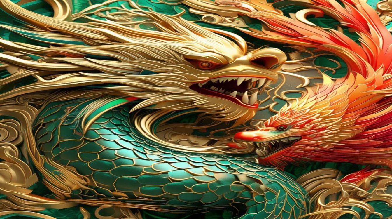 龙凤镶金翡翠
