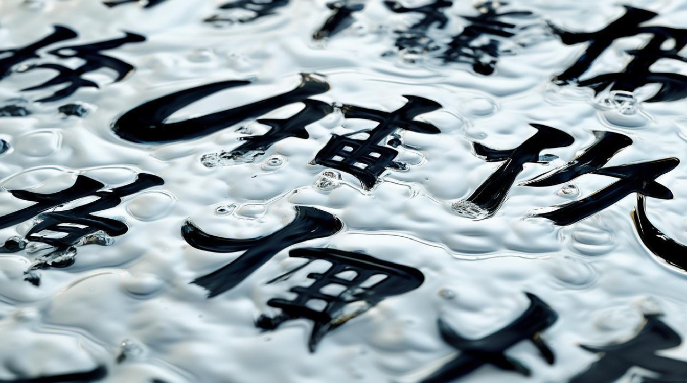 水的书法体
