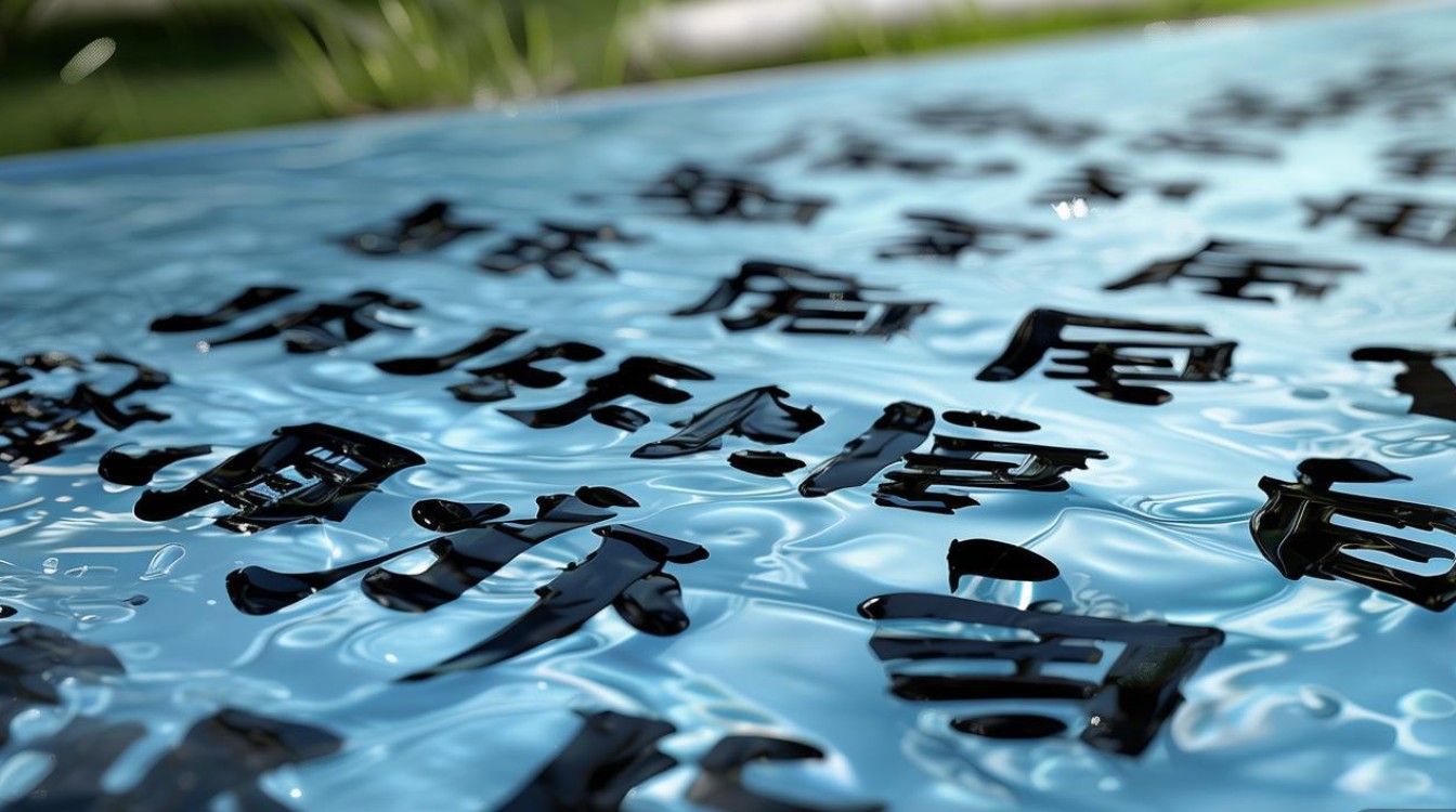 水的书法体