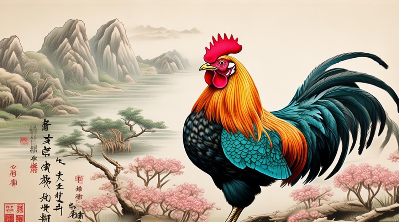 中国画公鸡画家