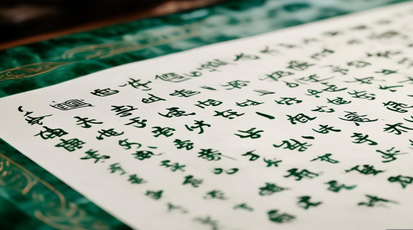 行书 翡翠