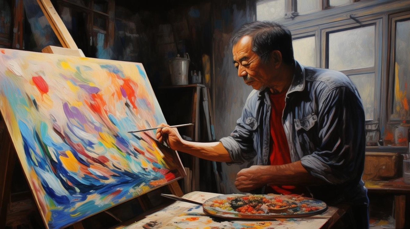 油画家边涛