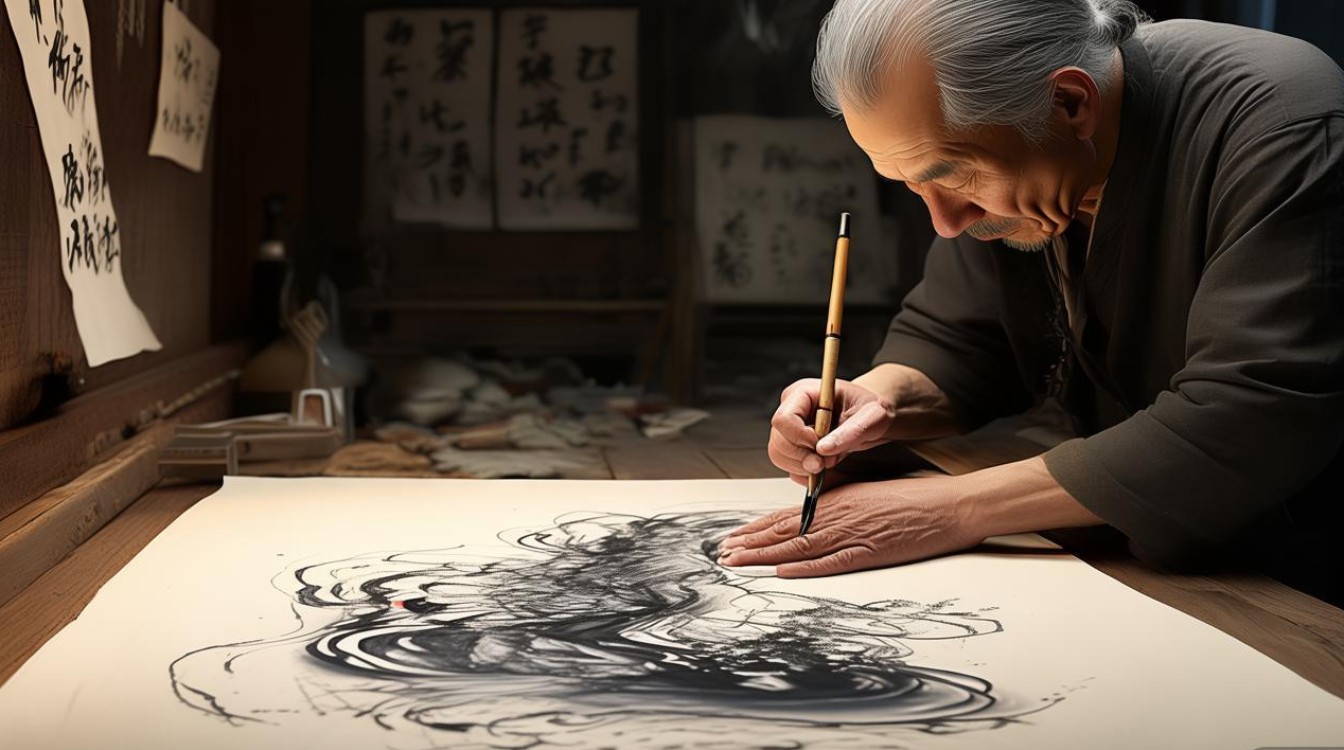 泼墨画家琢
