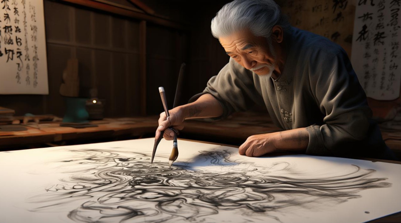 泼墨画家琢