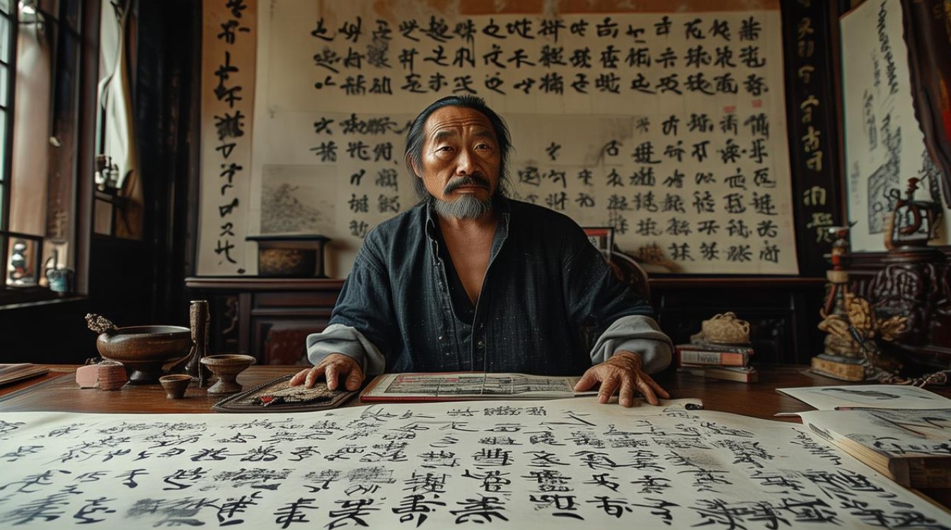 作诗书画家