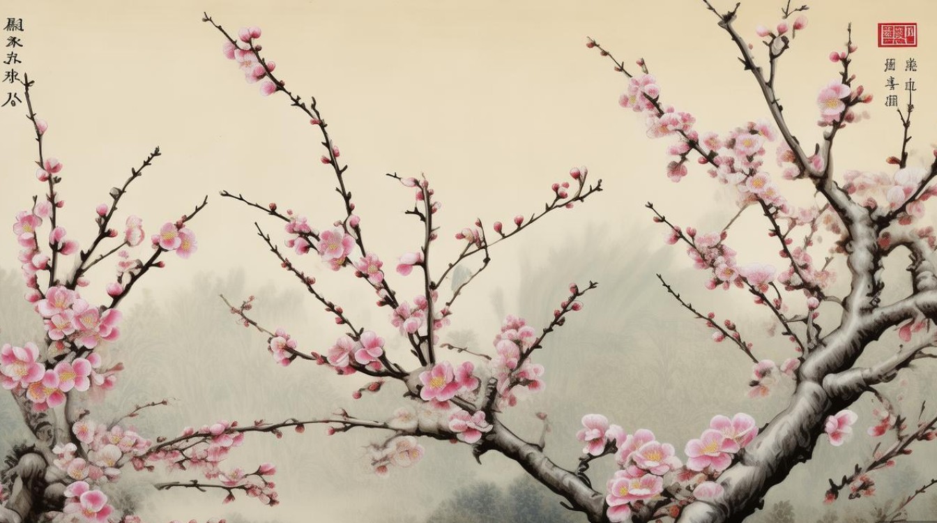 画家孙迪的梅花