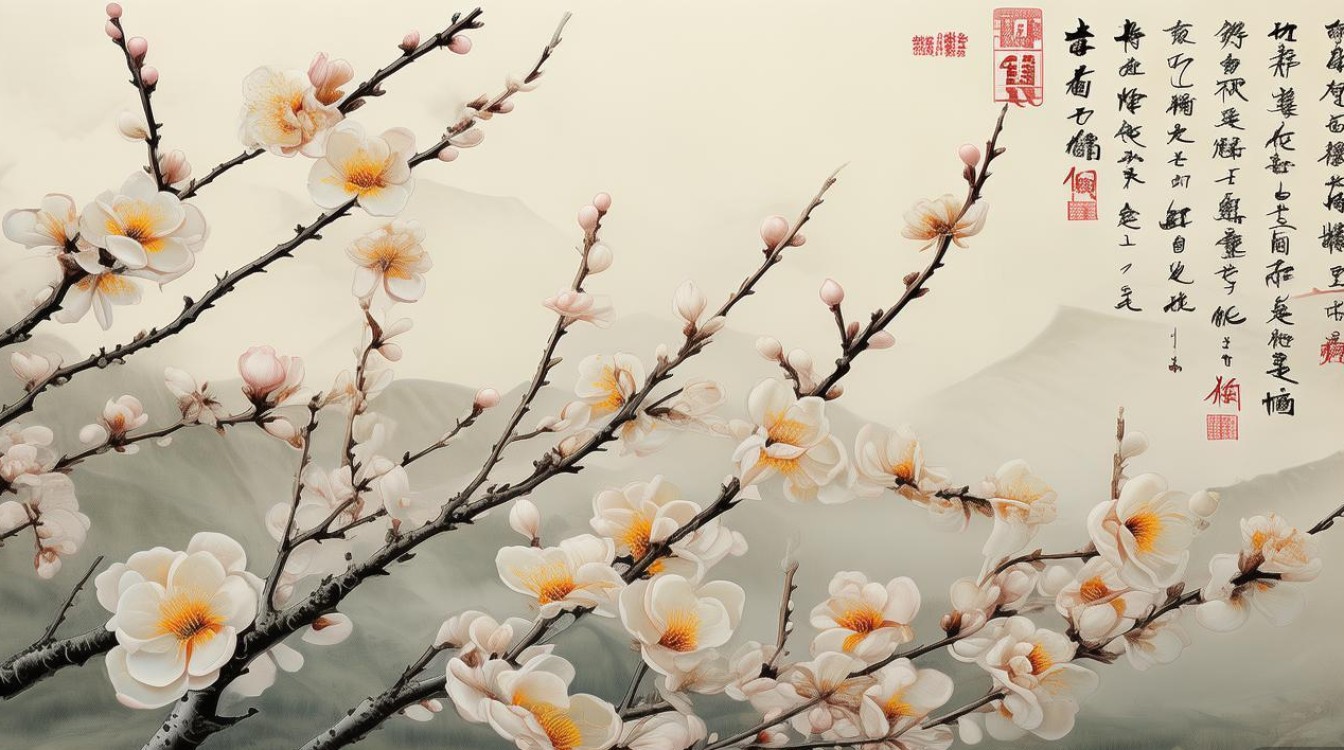 画家孙迪的梅花