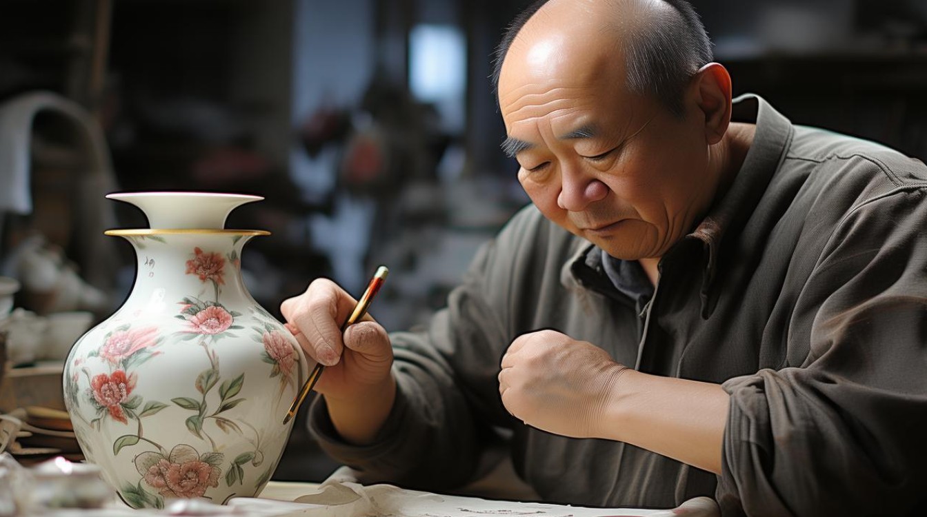 瓷画家戴恒丰