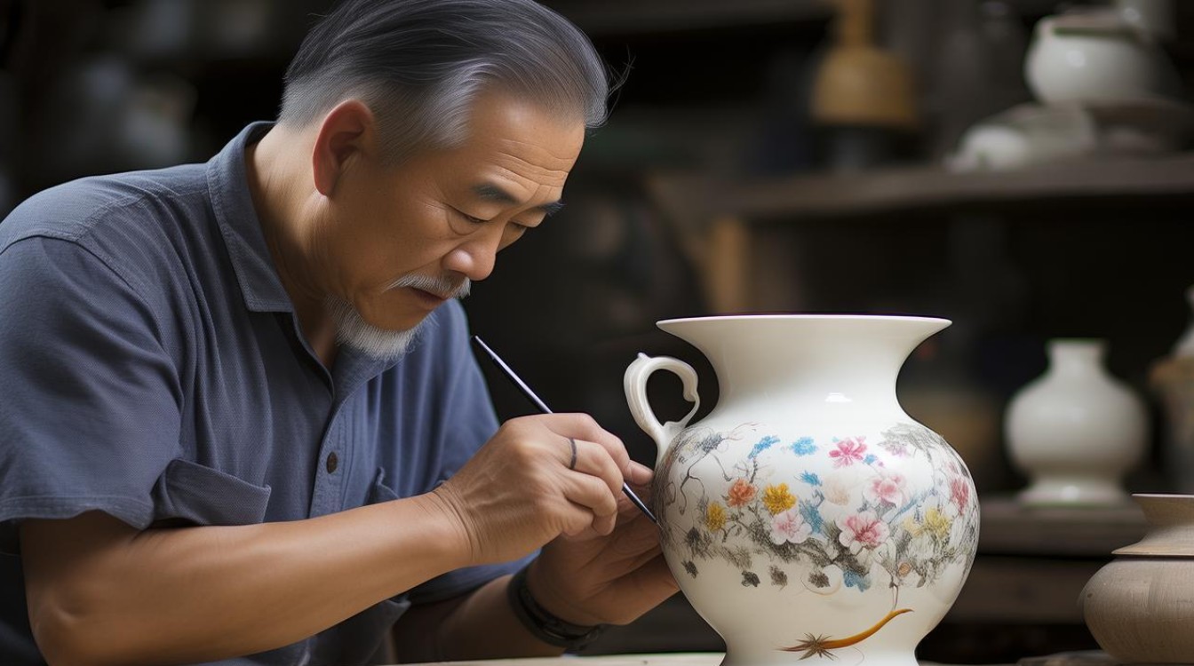 瓷画家戴恒丰