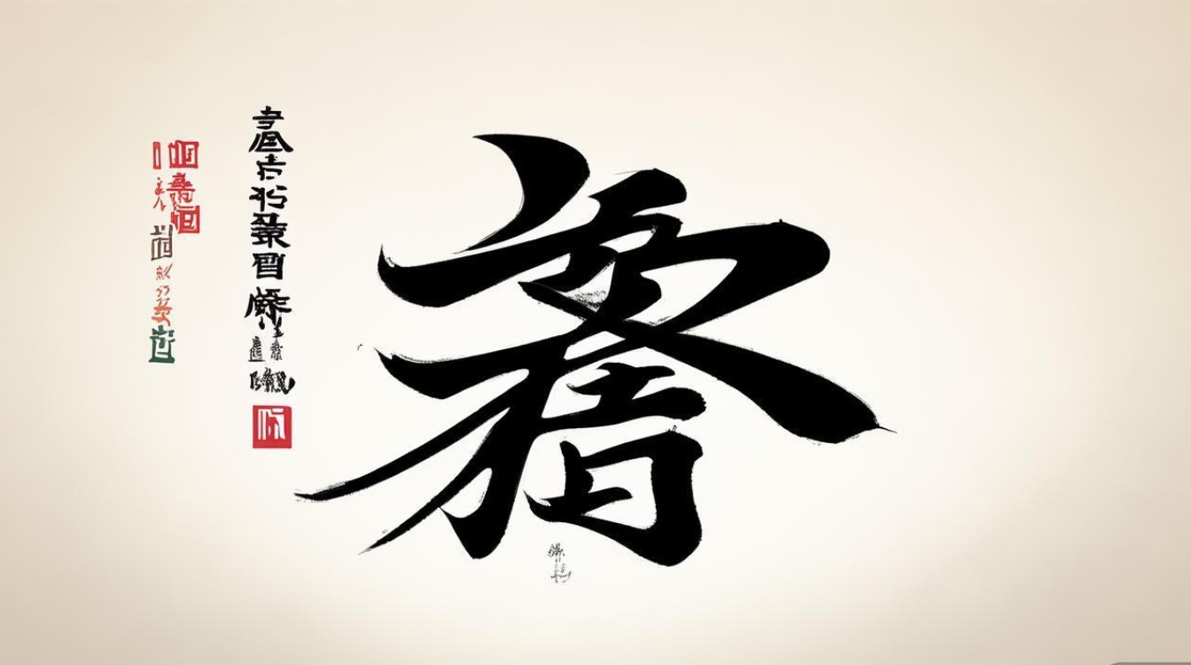 书法个丰字