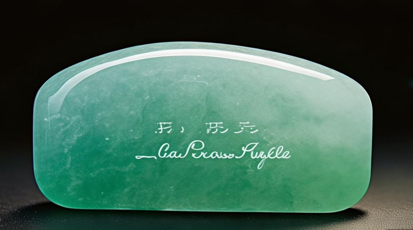 冰糯种淡绿色翡翠