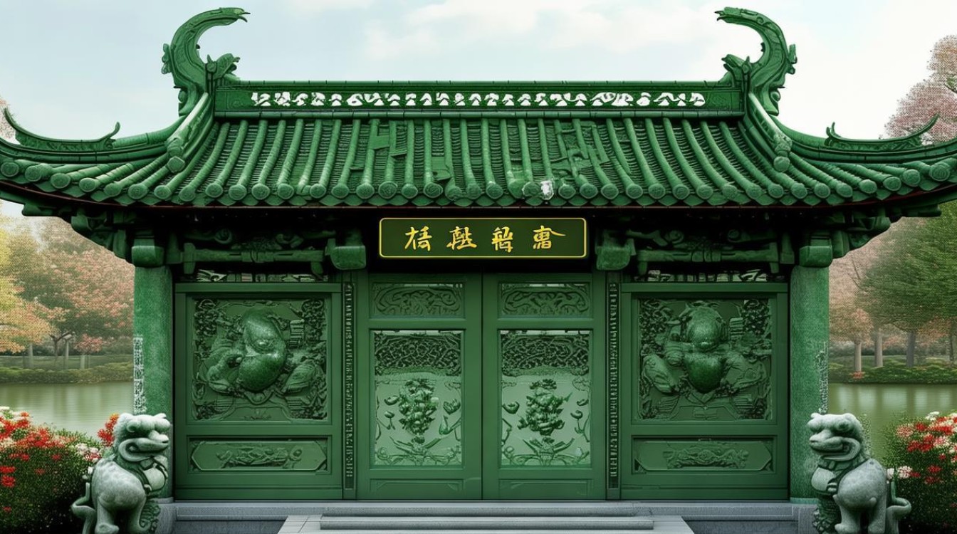 翡翠五福临门图片