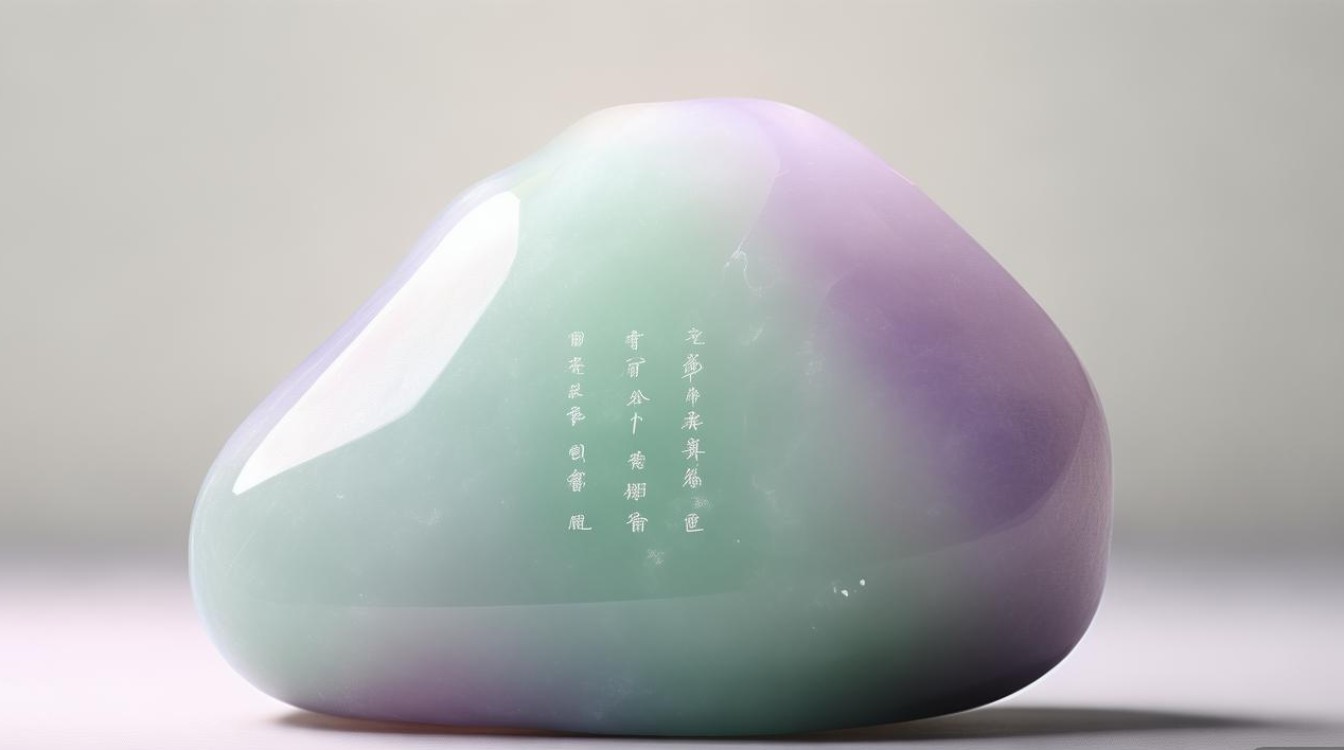 翡翠淡绿色淡紫色
