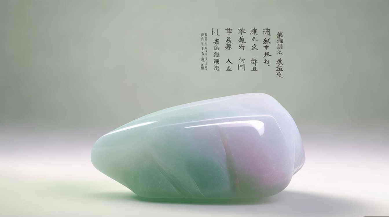 翡翠淡绿色淡紫色