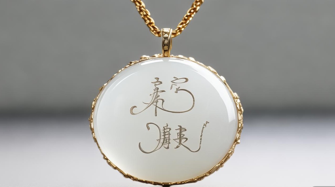吊坠白色翡翠吊坠图片