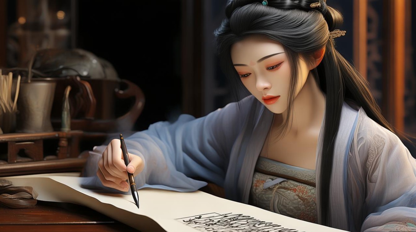 清仕女画家