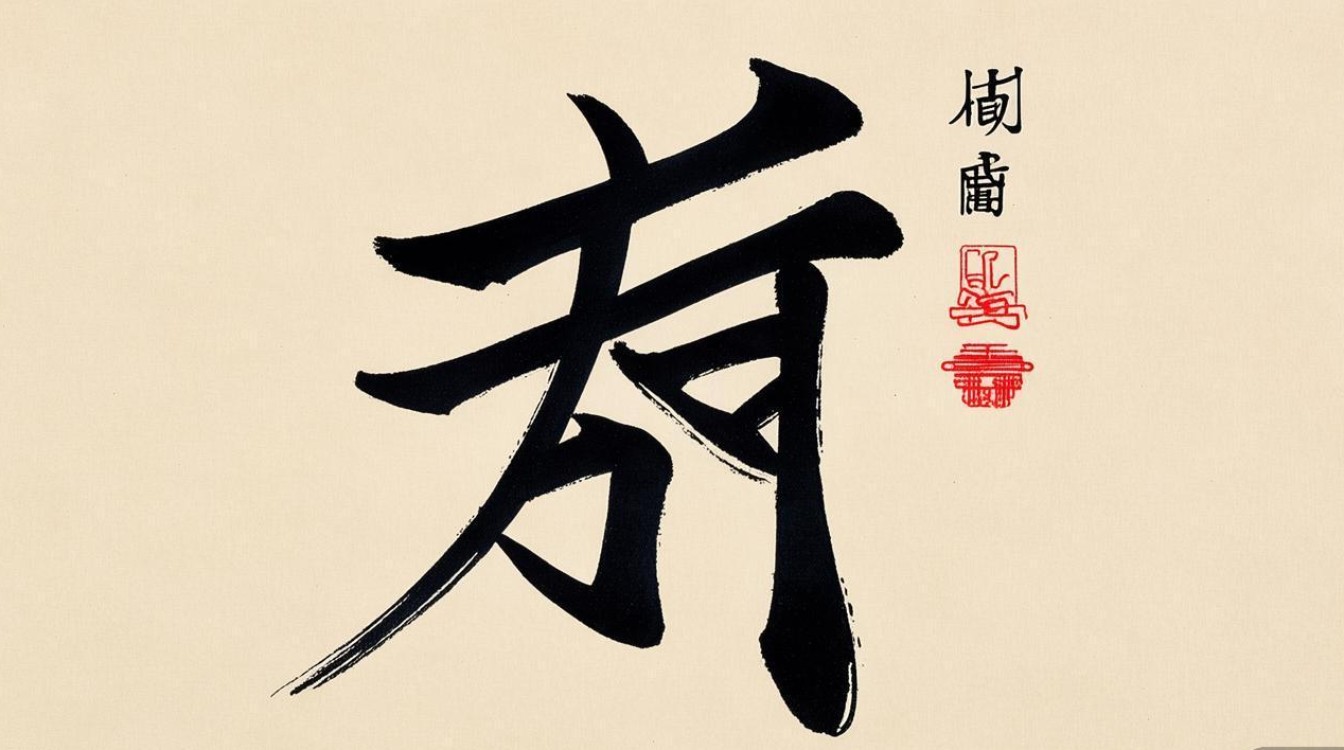 吉字书法图片
